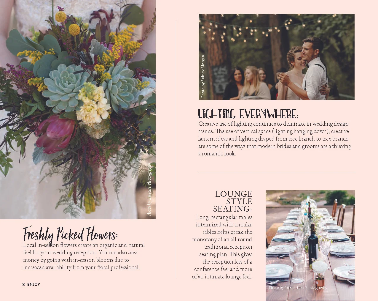 Enjoy Magazine | Redding Bridal Show | Wedding Style Guide