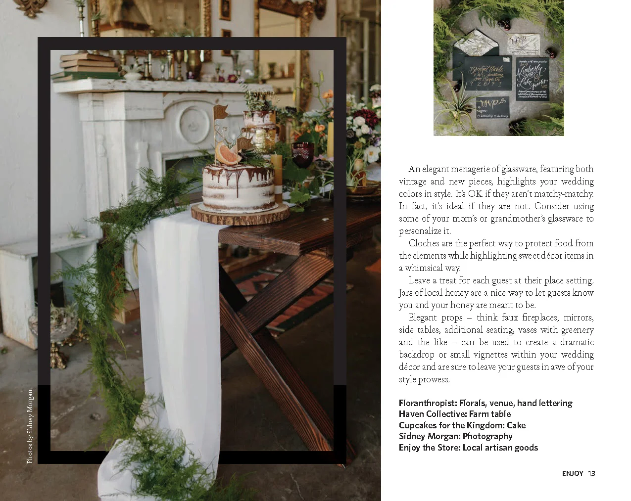 Enjoy Magazine | Redding Bridal Show | Wedding Style Guide