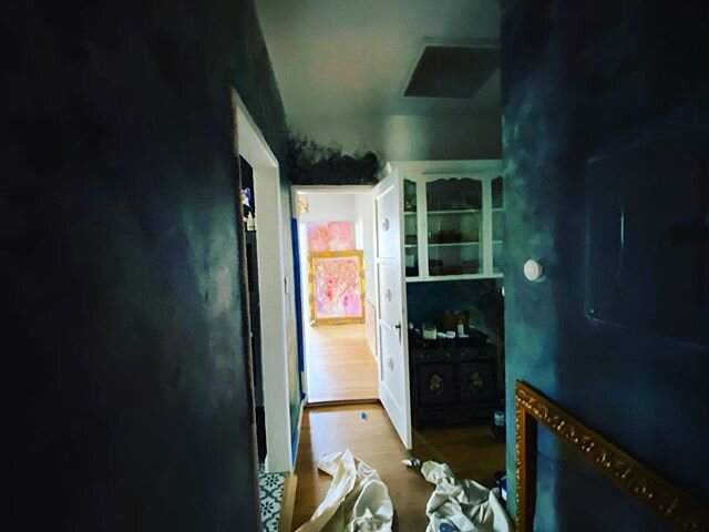 Artwork hallway progress
