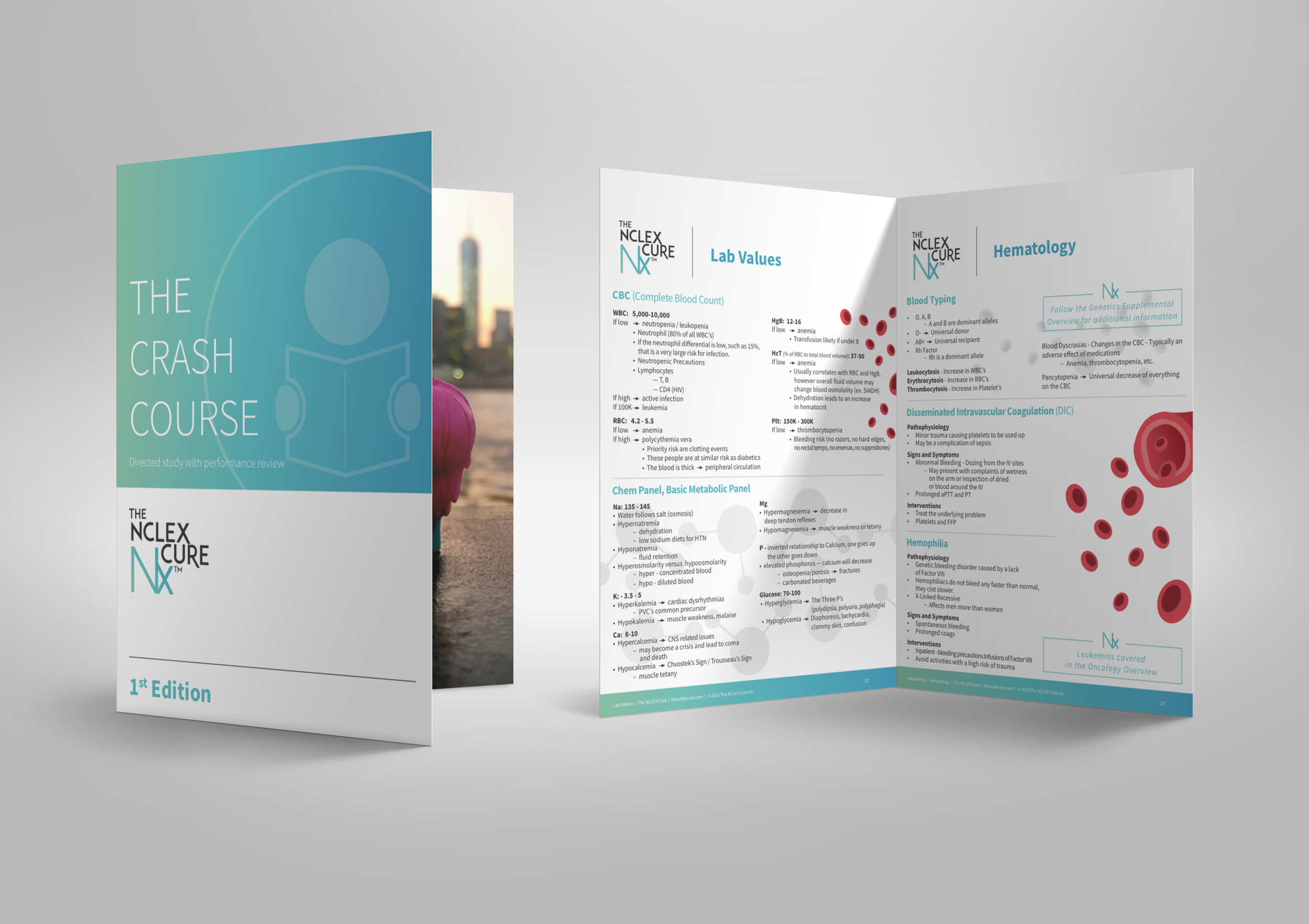 This project also includes content development, layout, and original medical illustrations for a number of study aids which cumulated into a full course textbook