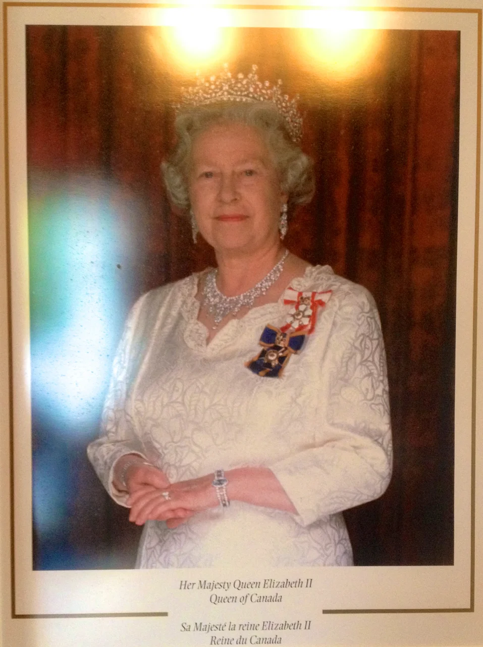 An image of the Queen of Canada adorns the entrance. August 22, 2014.