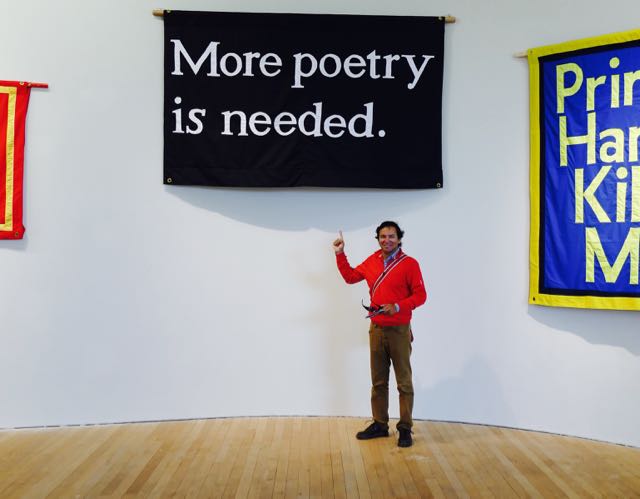 Jeremy Deller's banner at the Glucksman Gallery, University College Cork (formerly Queen's College). Leica Typ 114, 14 June 2015.