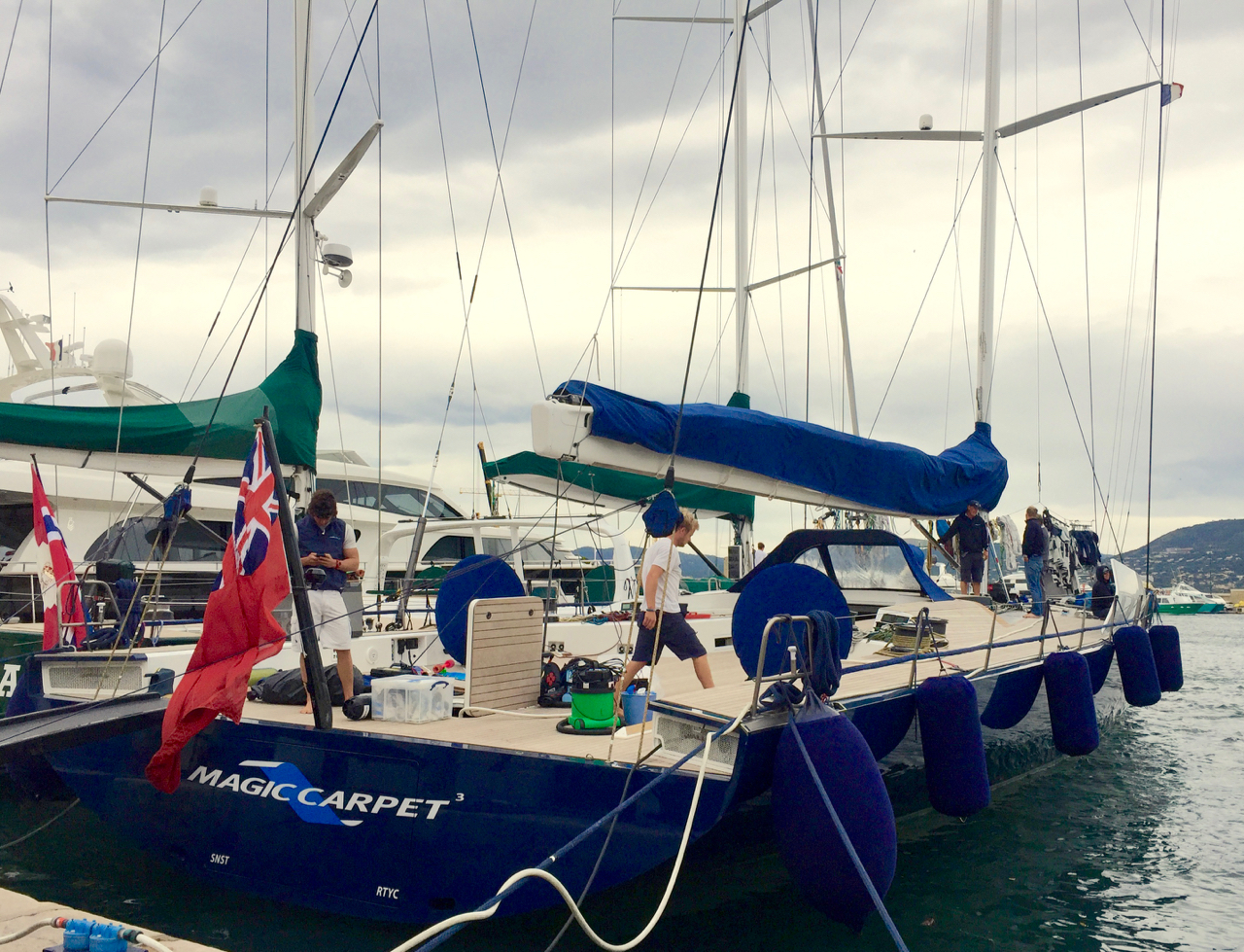 Check out the dodger on Magic Carpet 3 : is it up to Bristol standards? St. Tropez waterfront, 13 May 2013. iPhone 6 Plus.