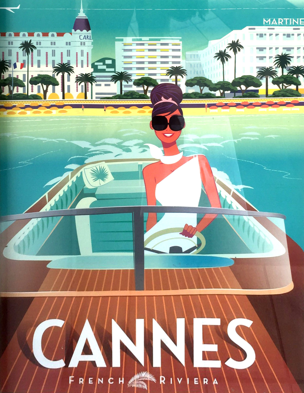 iPhone 6 Plus. And never mind the fact that, in Cannes, there's usually a crew to drive the tender.