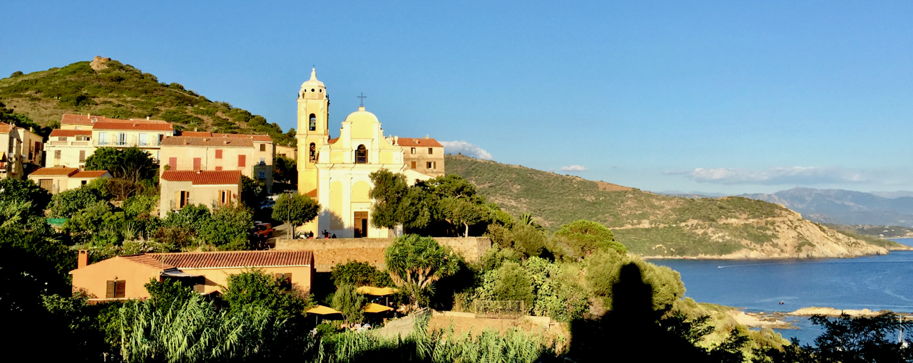 Peregrinus stood at anchor just off camera as the crew visited the rivalling Catholic churches of Cargèse. We also shared a drink with David, and his family, whom each year sail from the Gulf of St Tropez to Corsica, and were winding up their holiday. 7 August 2016.