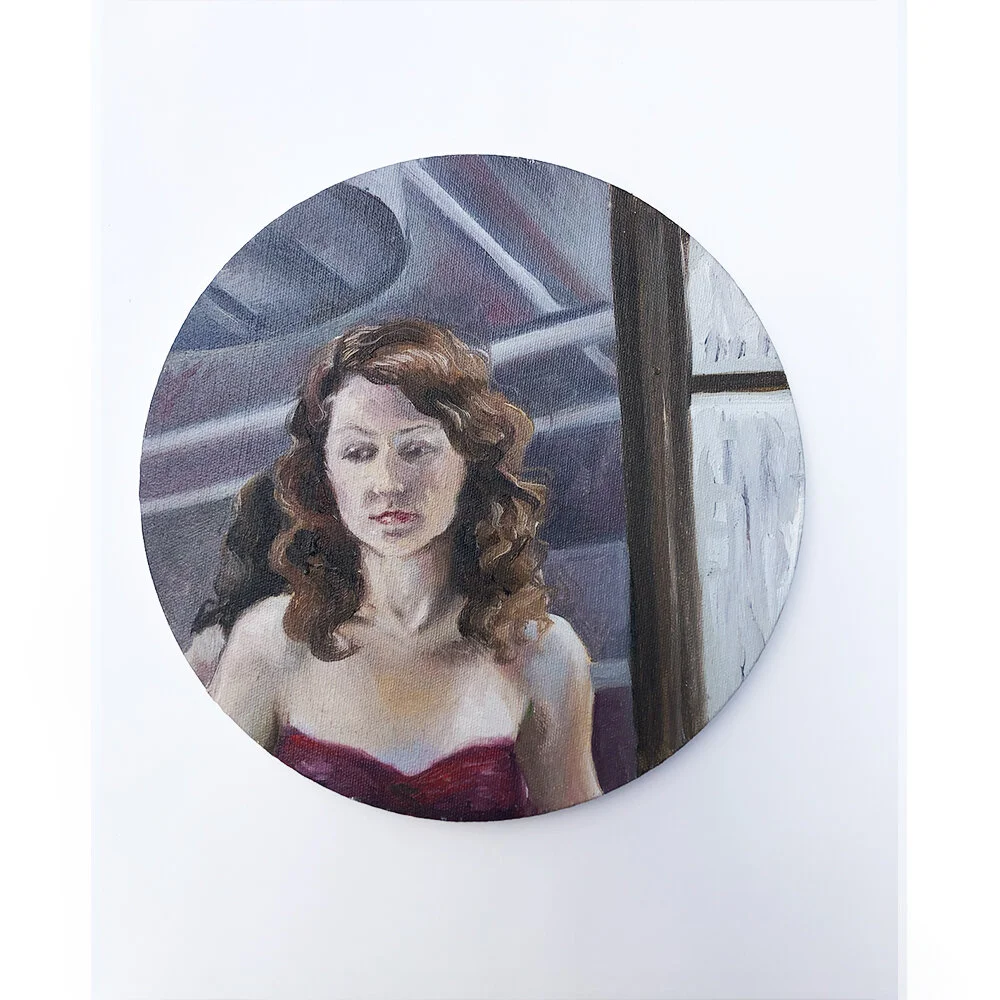Rasperry Tondo, oil on canvas, 10_ round, by Jessica Libor 2011.jpg