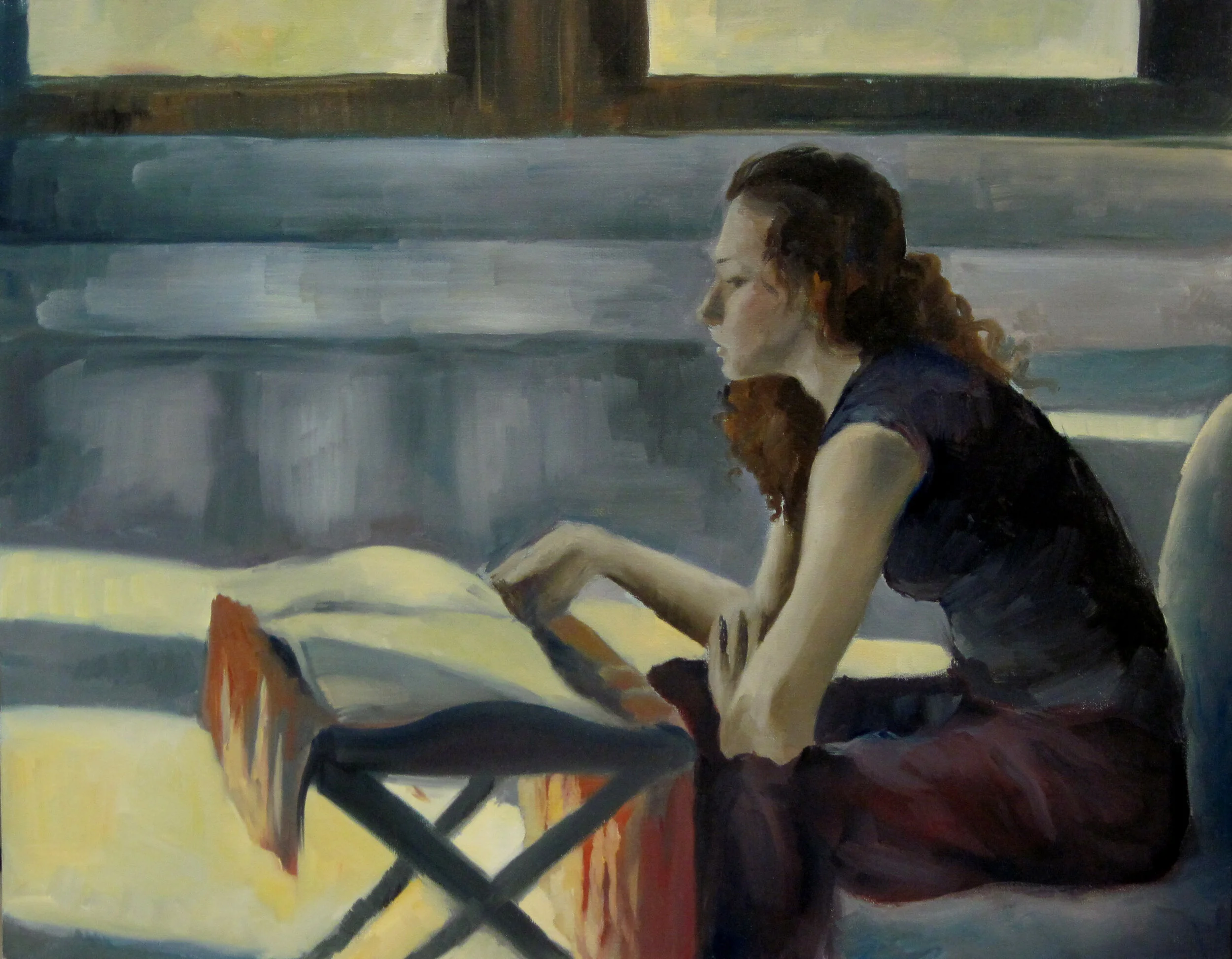 Anna Reading, oil on canvas, 24%22 by 30%22, Jessica Libor 2011.jpg