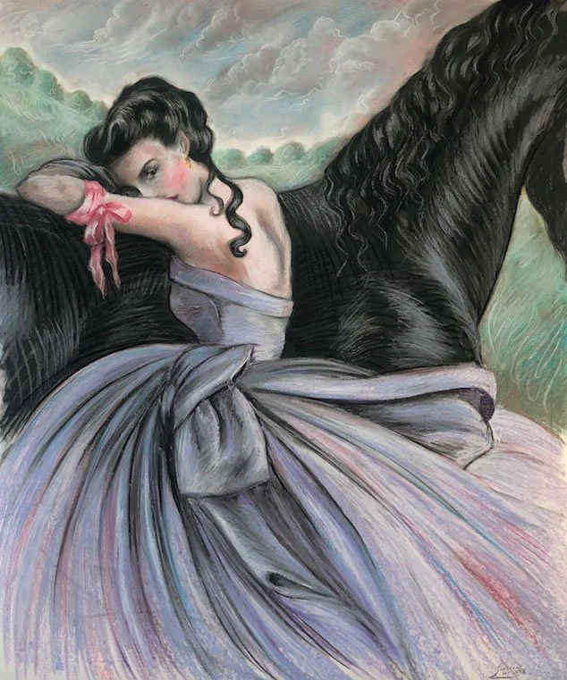 Darling, pastel, 30x35", inquire