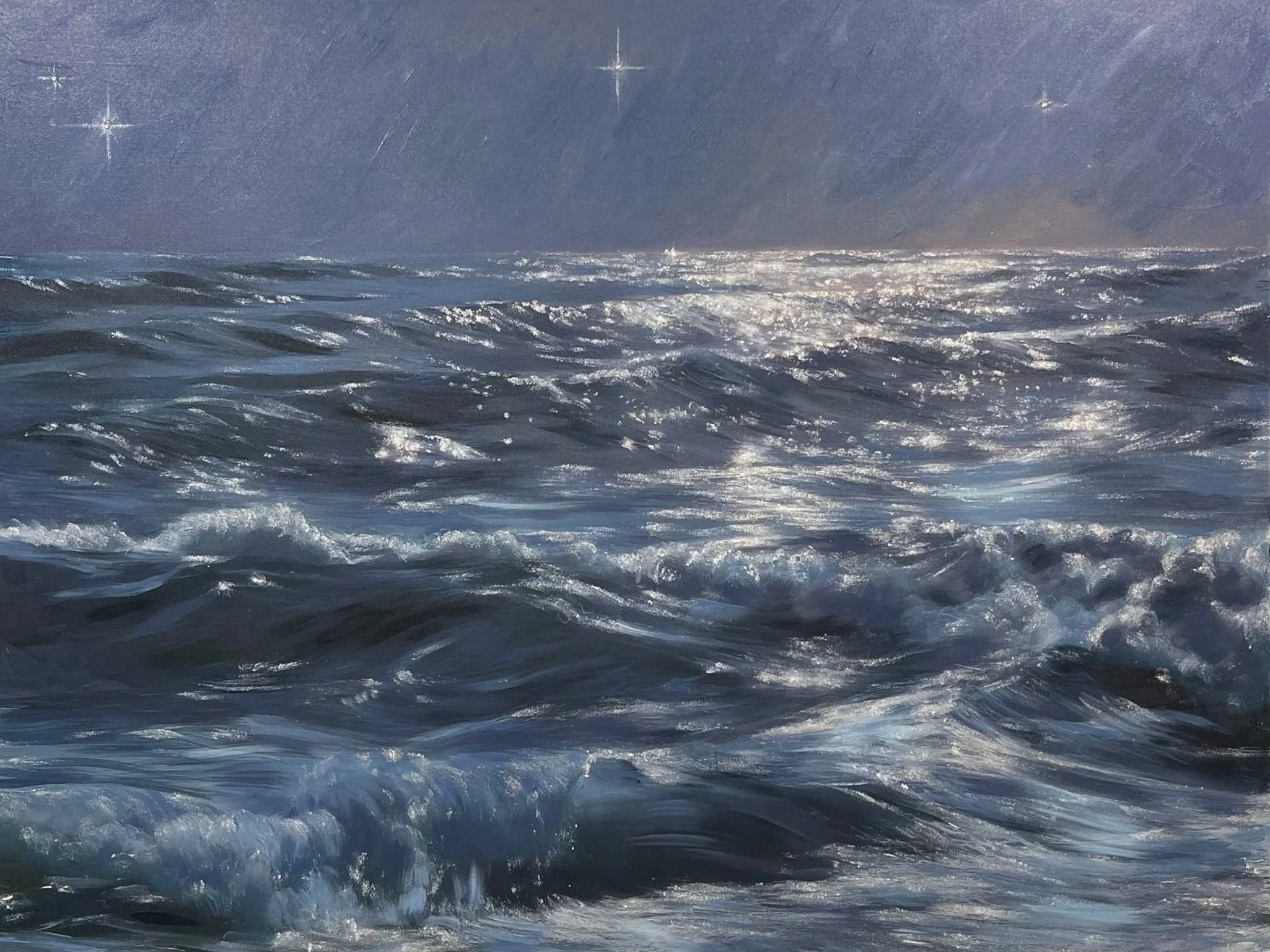 Starshine Reverie, acrylic, 24 x 36", inquire