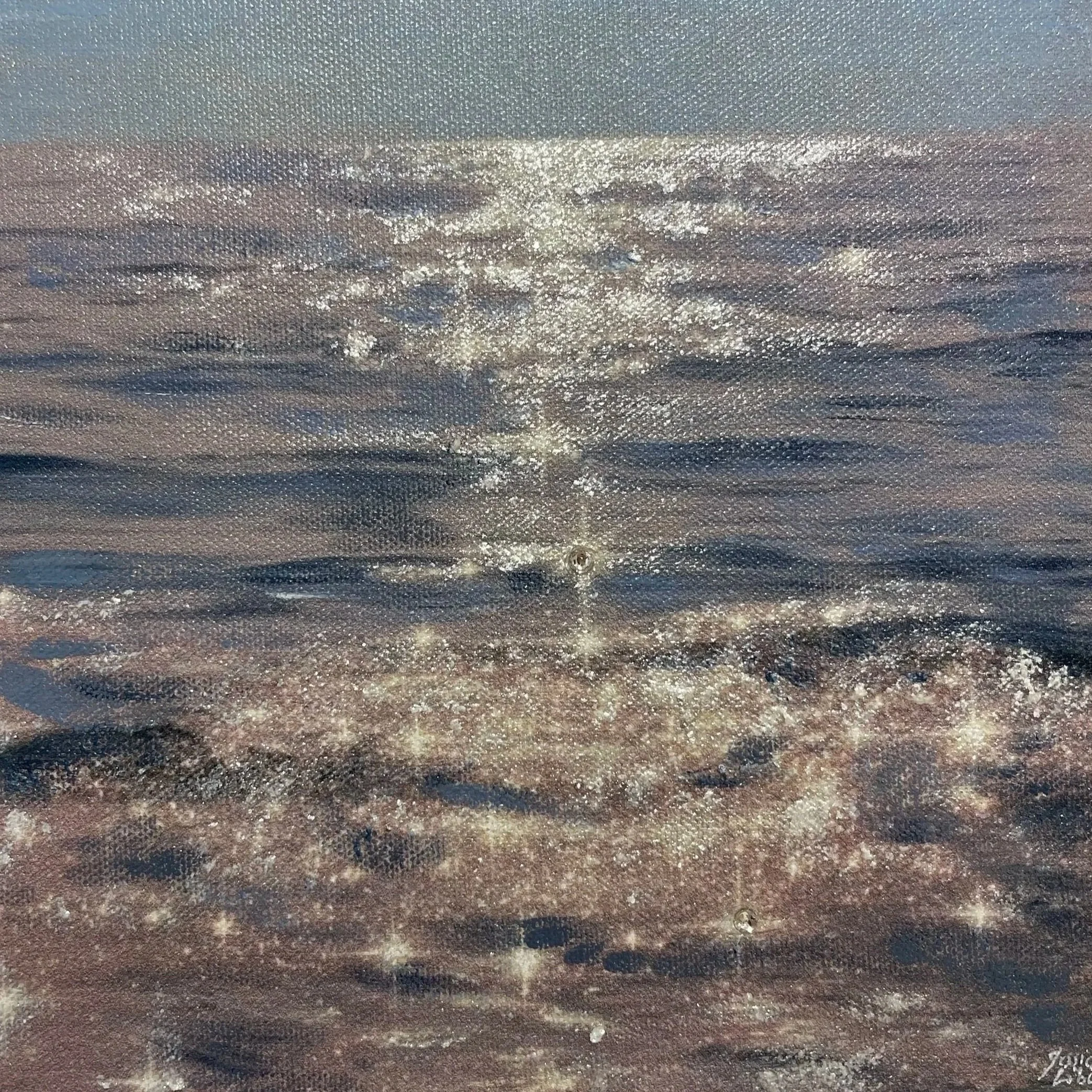 Shimmer Reverie, acrylic, 8 x 8", private collection