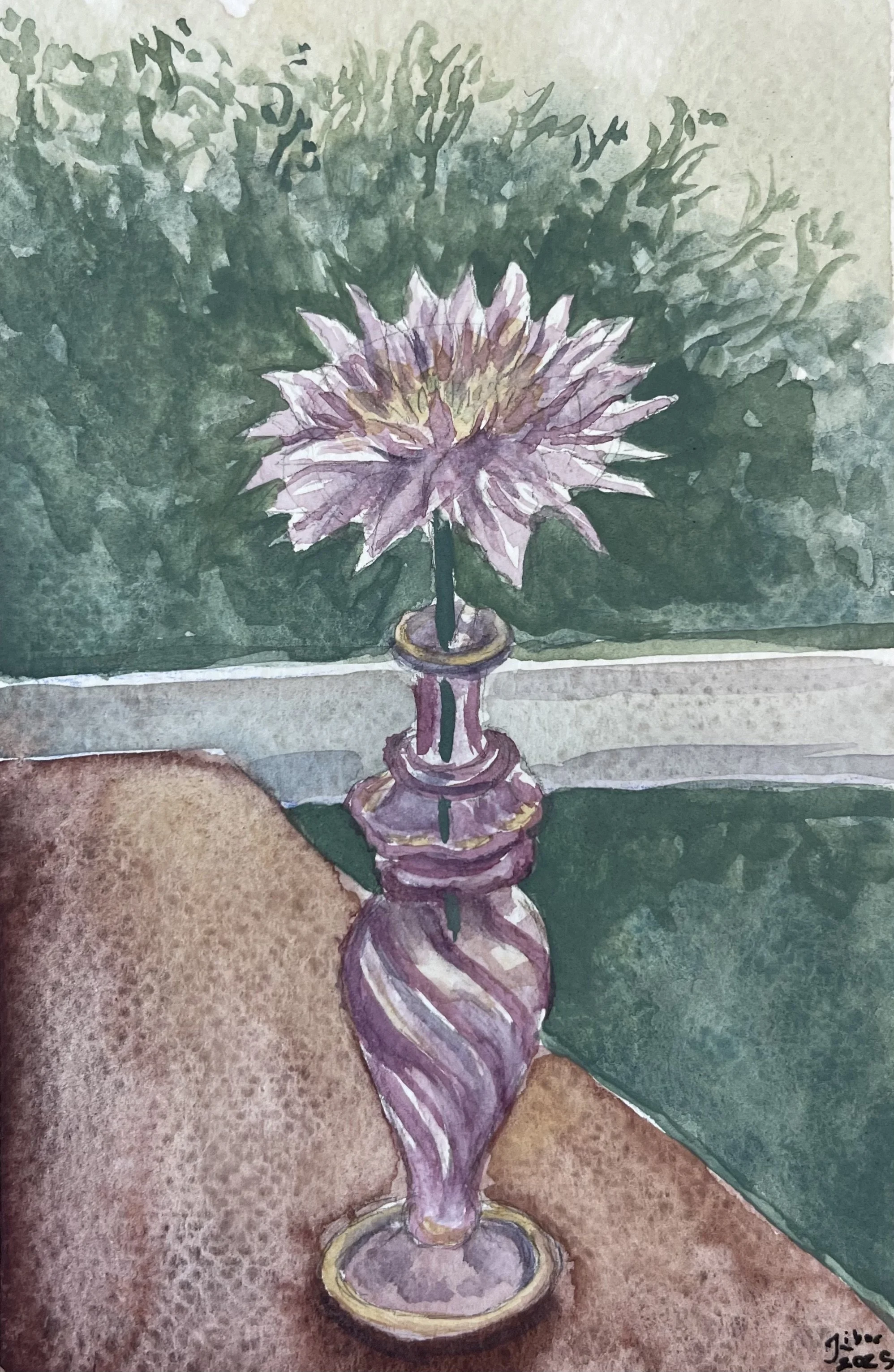 Pink Crystal Vase