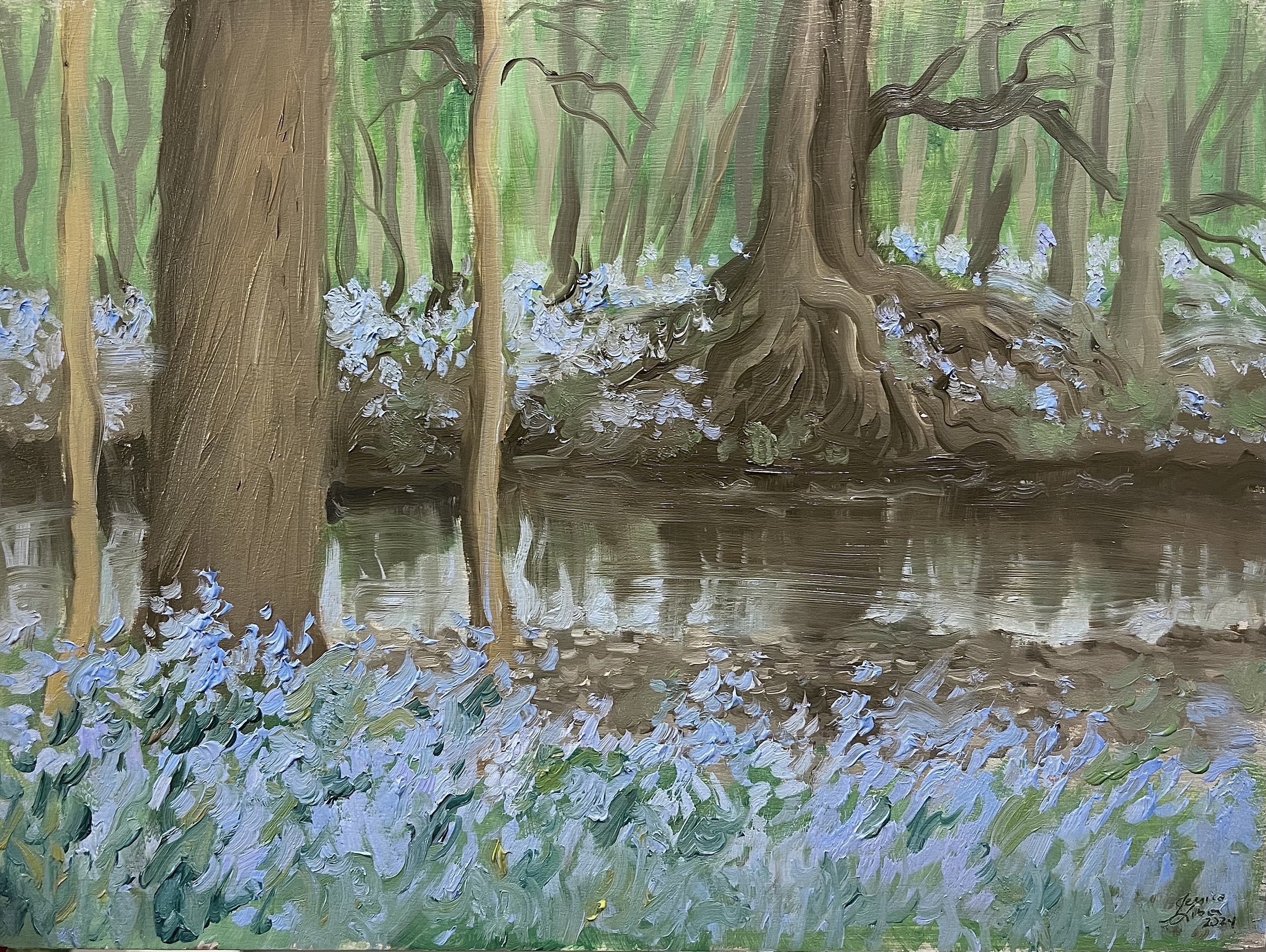 Bluebells in Springtime ORIGINAL