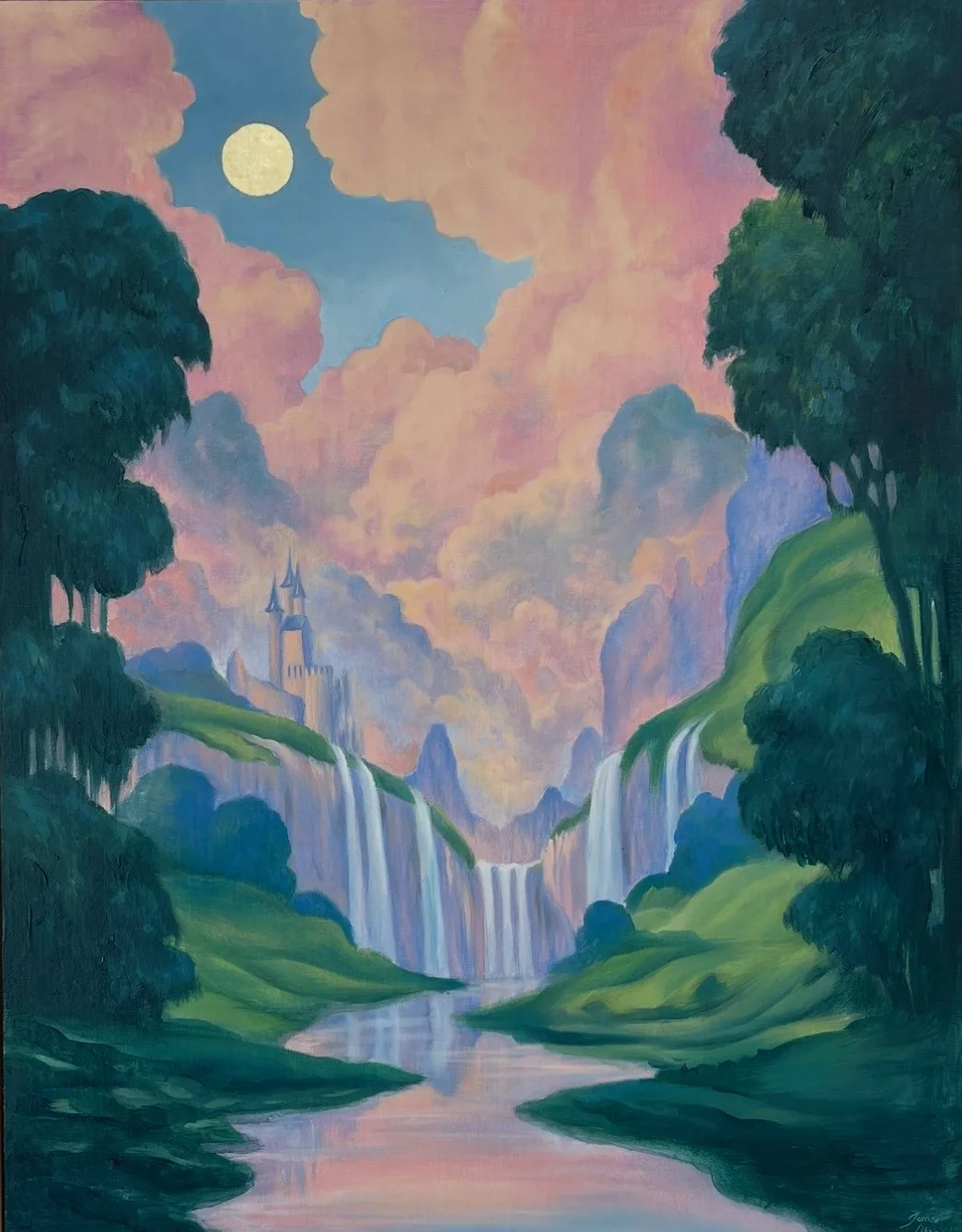 Glass Waterfall by Jessica Libor