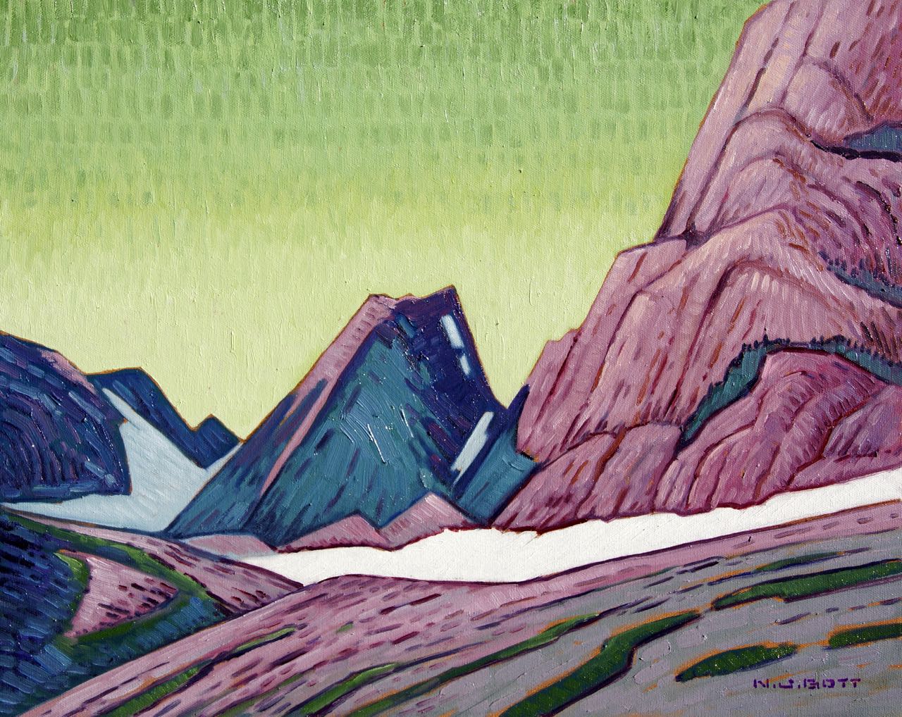 Mount Dag Shadows<br>16 x 20<br>Oil on Canvas<br>$ 2450