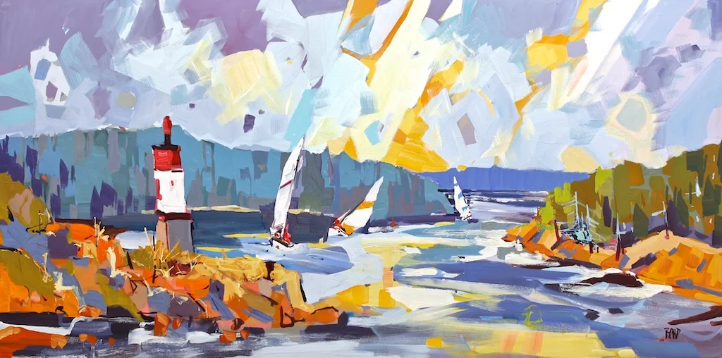 Poet's cove, 30 x 60, acrylic on canvas