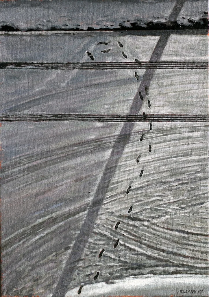 Steps from Home 14 x 10 Oil on Canvas SOLD