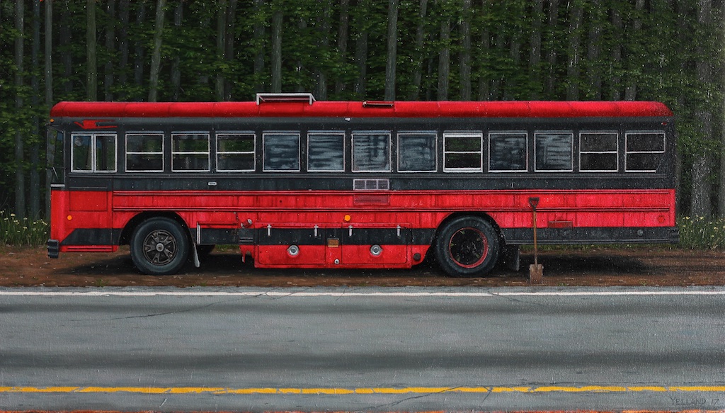 Pit Stop 18 x 32 Oil on Canvas SOLD