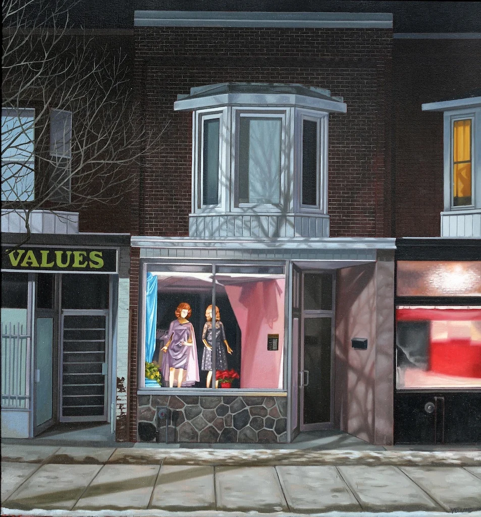 Window Dressing 28 x 26 Oil on Canvas SOLD