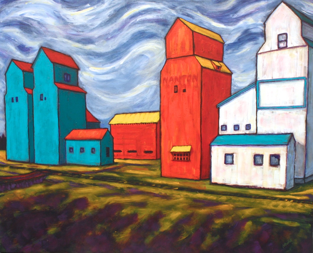 Nancy Ruhl Just Passing Through 24 x 30 Acrylic on Canvas SOLD