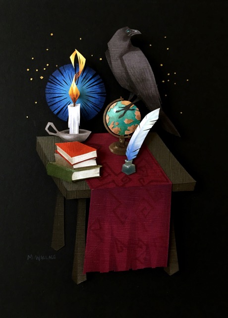 Still Life 8.75 x 6.5 Collage, Guache SOLD