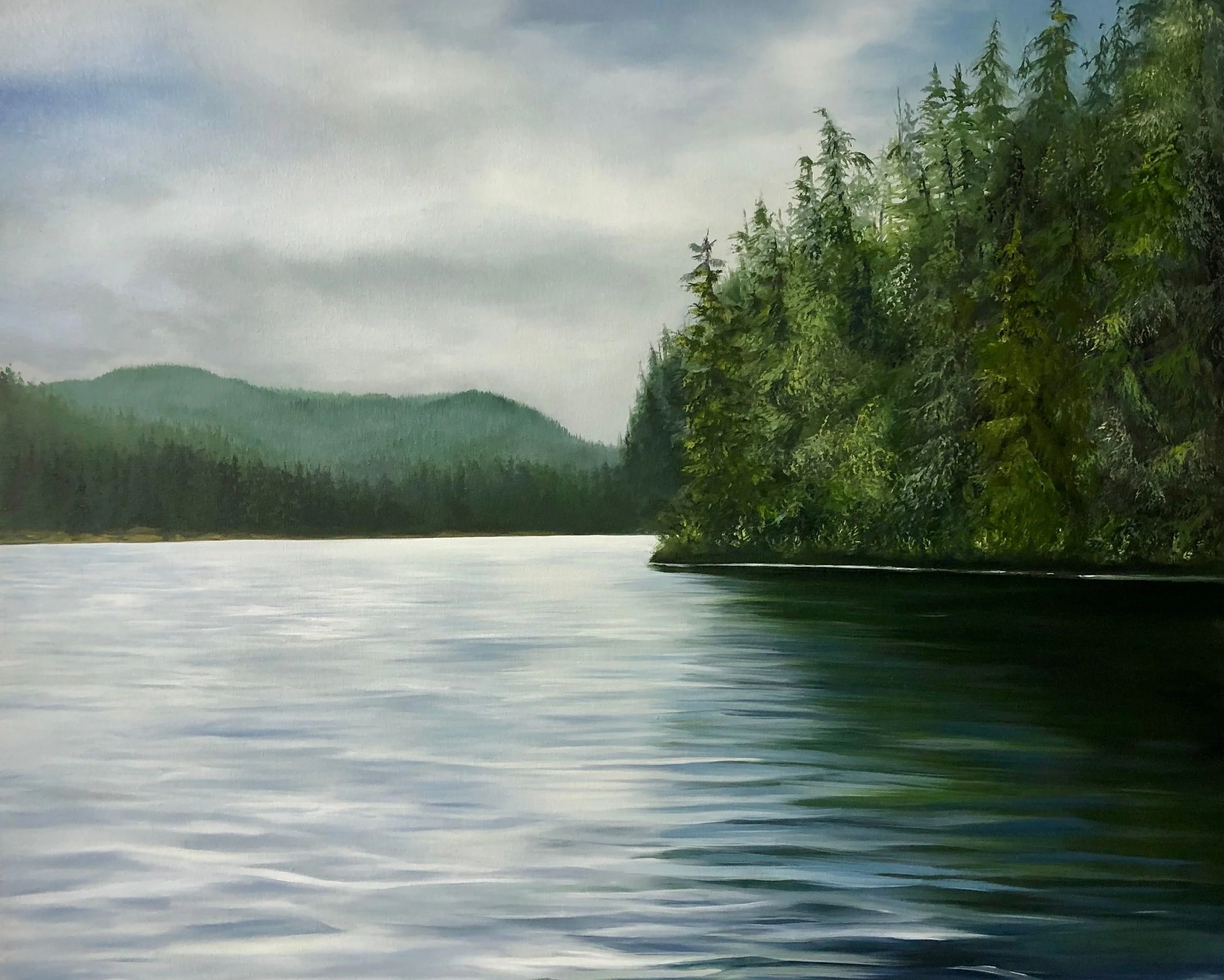 Corrinne Wolcoski Around The Corner 30 x 36 Oil on Canvas