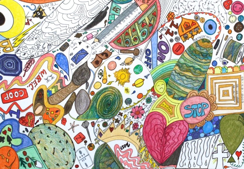 Nicotye Samayualie On Meds 23 x 30 Coloured Pencil on Paper $ 1250 # 191- 0547