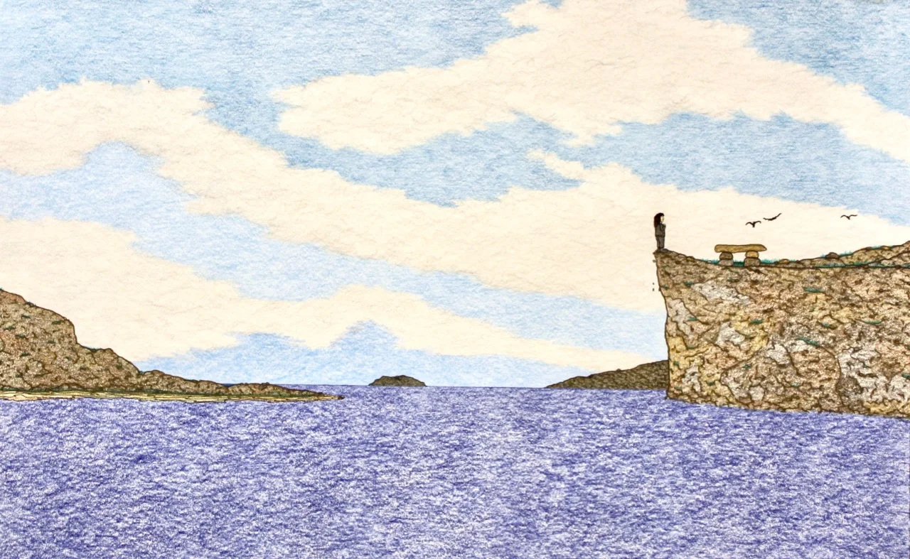 Nicotye Samayualie Suicidal Moment Coloured Pencil on Paper 15 X 23 $ 750 191-0592