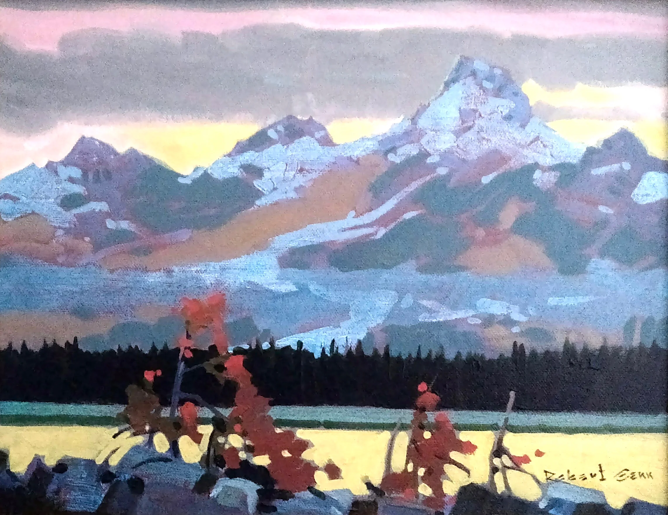Bright Edge Passage 12 x 16 Acrylic on Canvas c. 2000 SOLD
