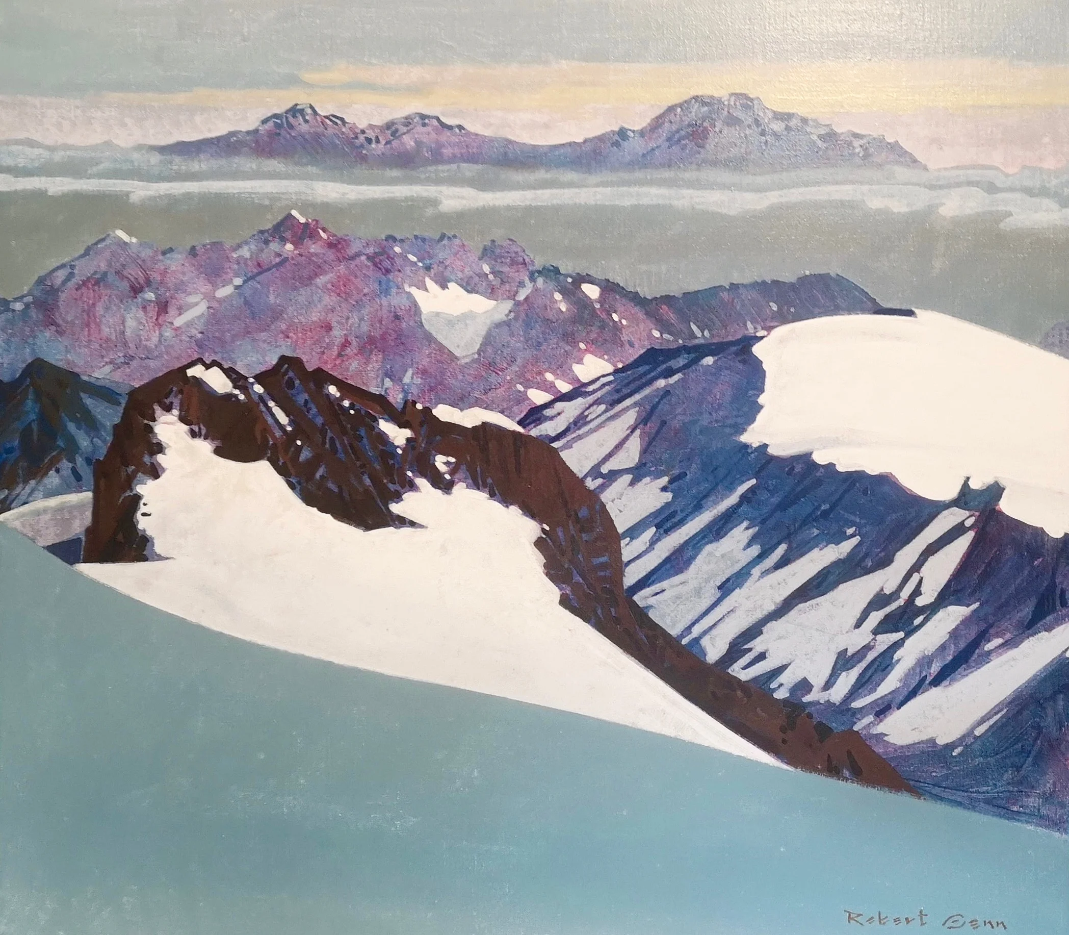 Mountain Patterns 30 x 34 Oil on Canvas 1984 SOLD