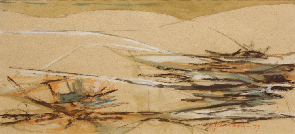Tanabe_HighBeachHorizon#2_9.75x21.5_CaseinOnPaper - Version 3.jpg