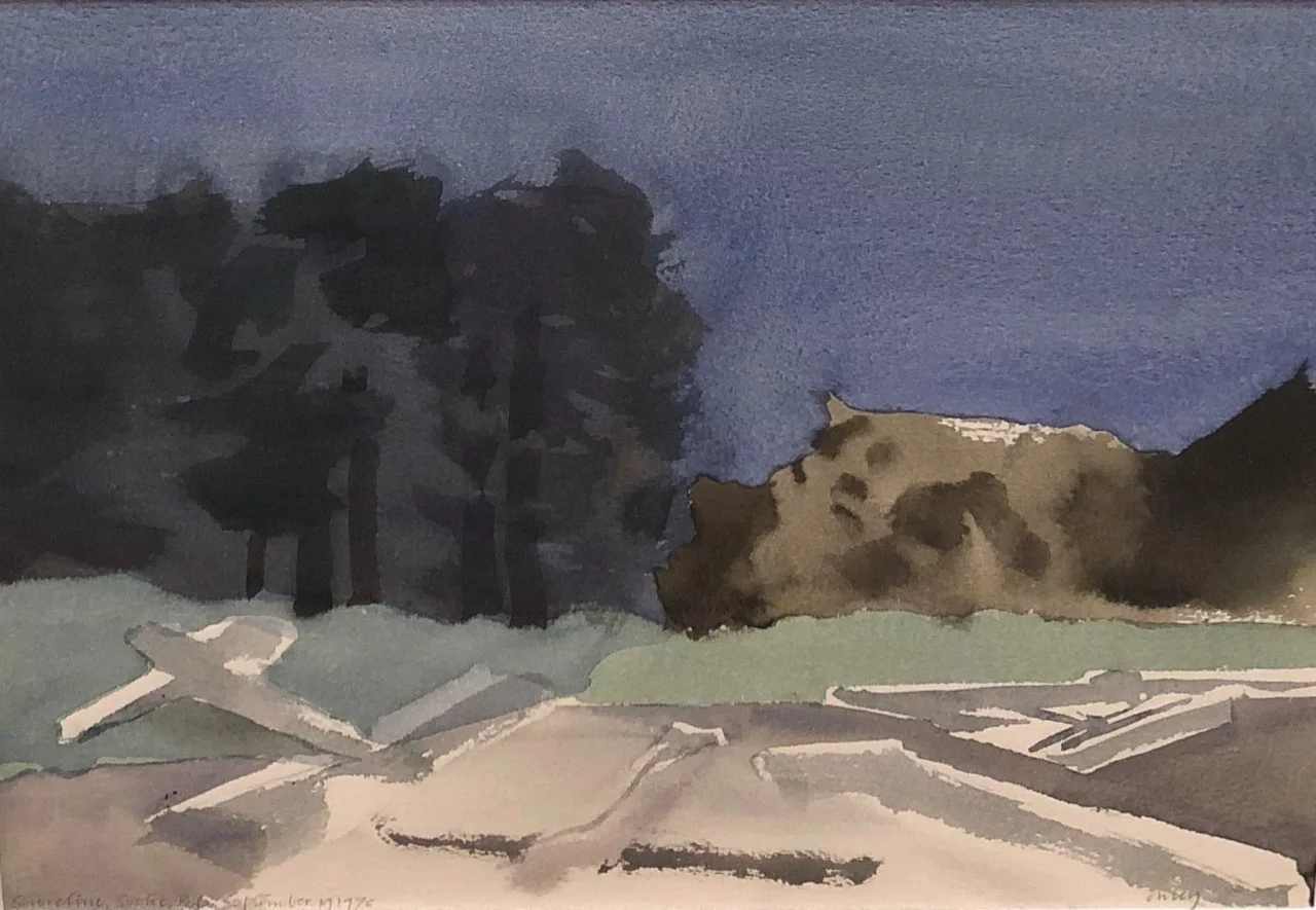 Shoreline, Sooke, BC 10 X 13 Watercolour 1976 SOLD