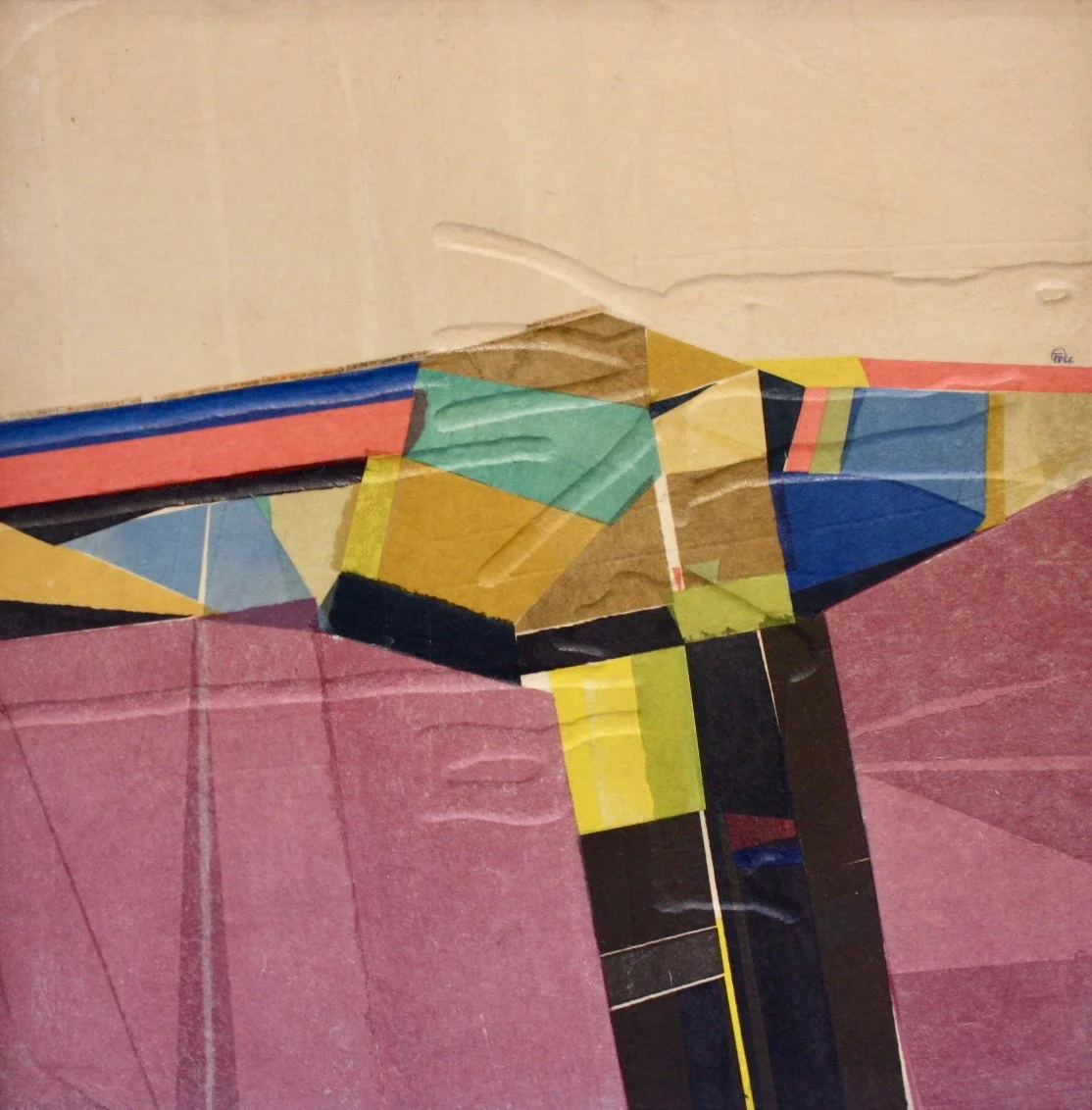 Takao Tanabe Landscape 5 (1966) 24 x 24 Collage