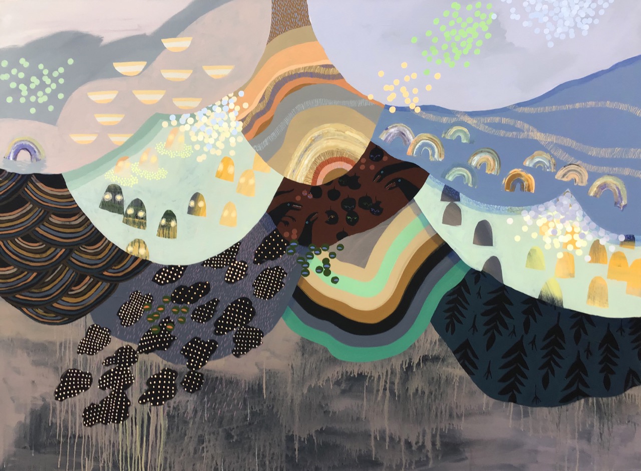 Soundstage 48 x 66 Acrylic on Canvas $ 6850