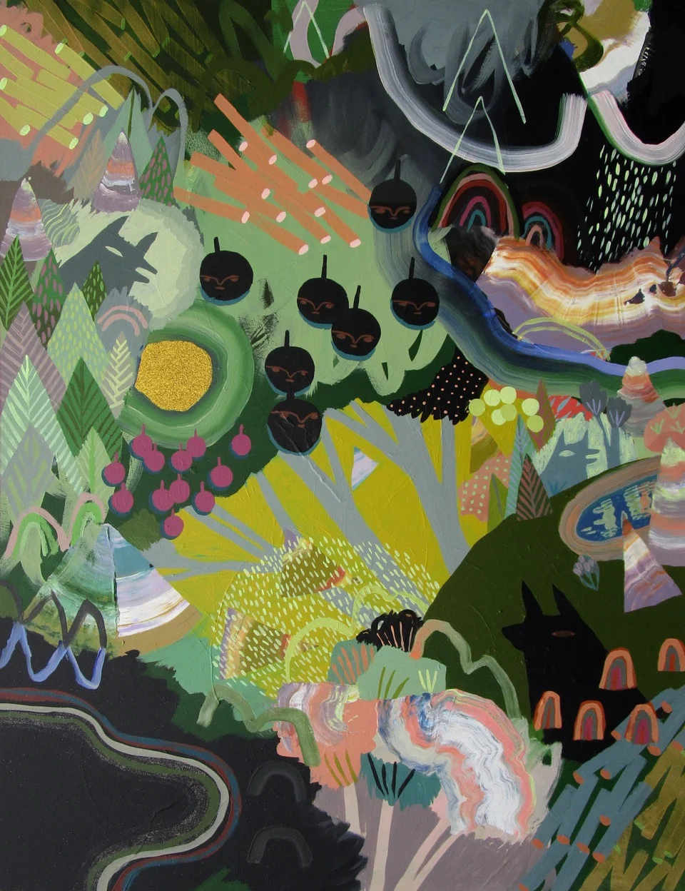 Waiting for Payday 30 x 24 Acrylic on Board $ 2975
