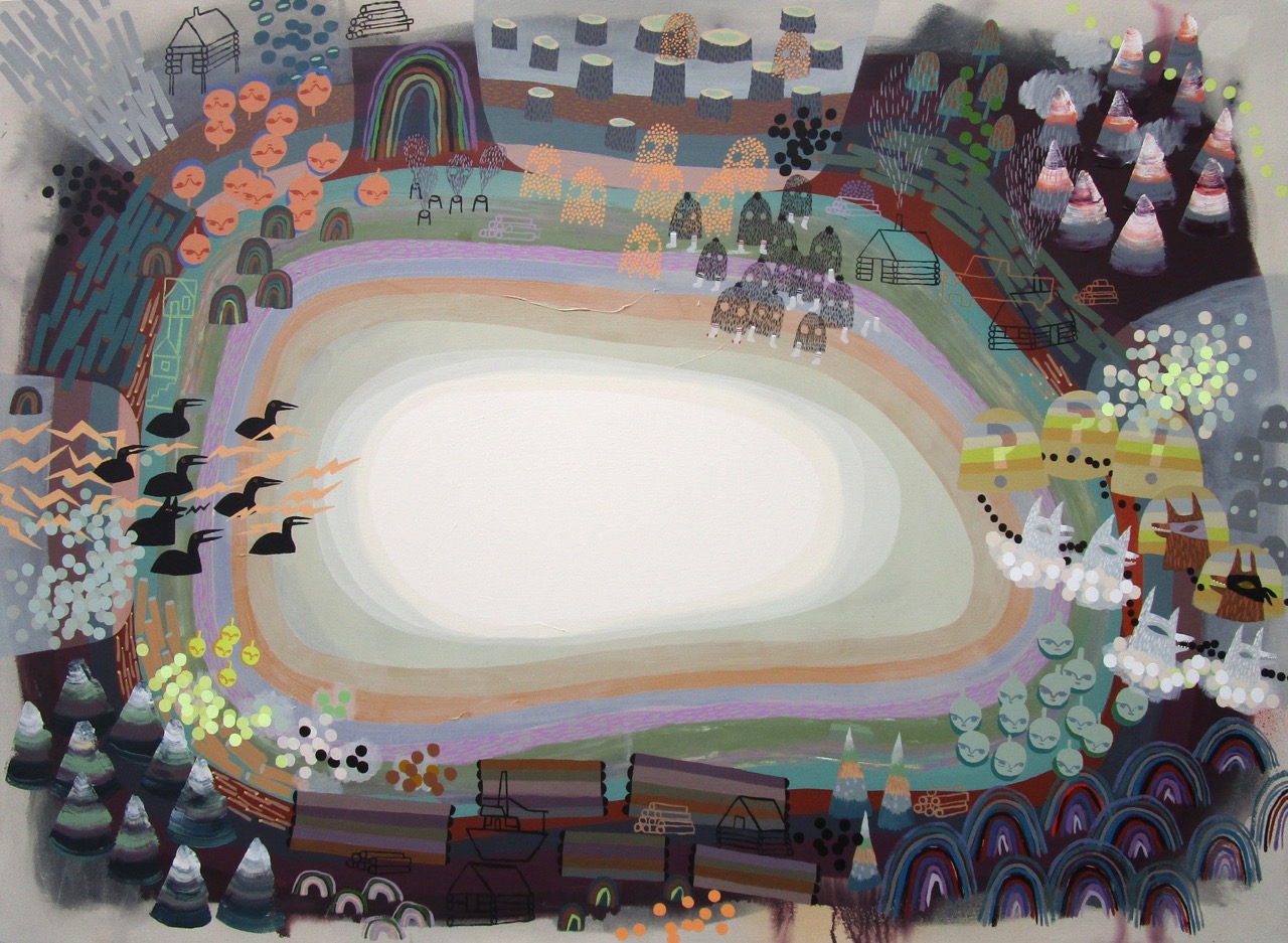 Coin Drop 48 x 66 Acrylic on Canvas SOLD