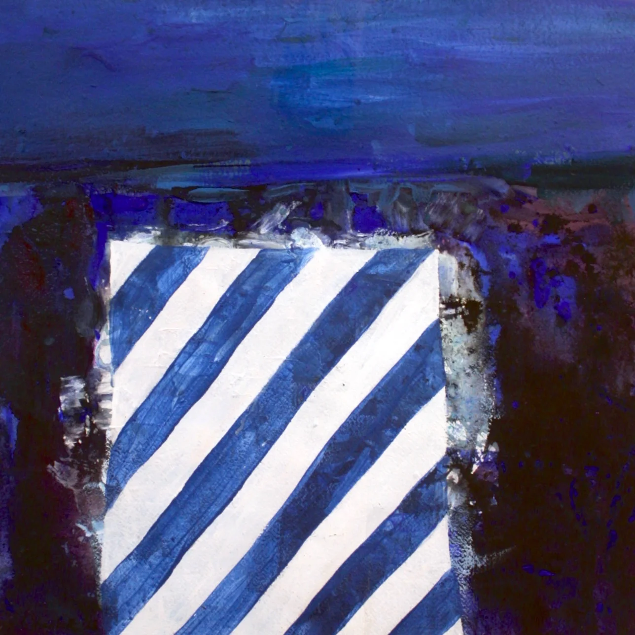 Study for Northern Emblem #1 16 x 16 Oil on Paper 1963