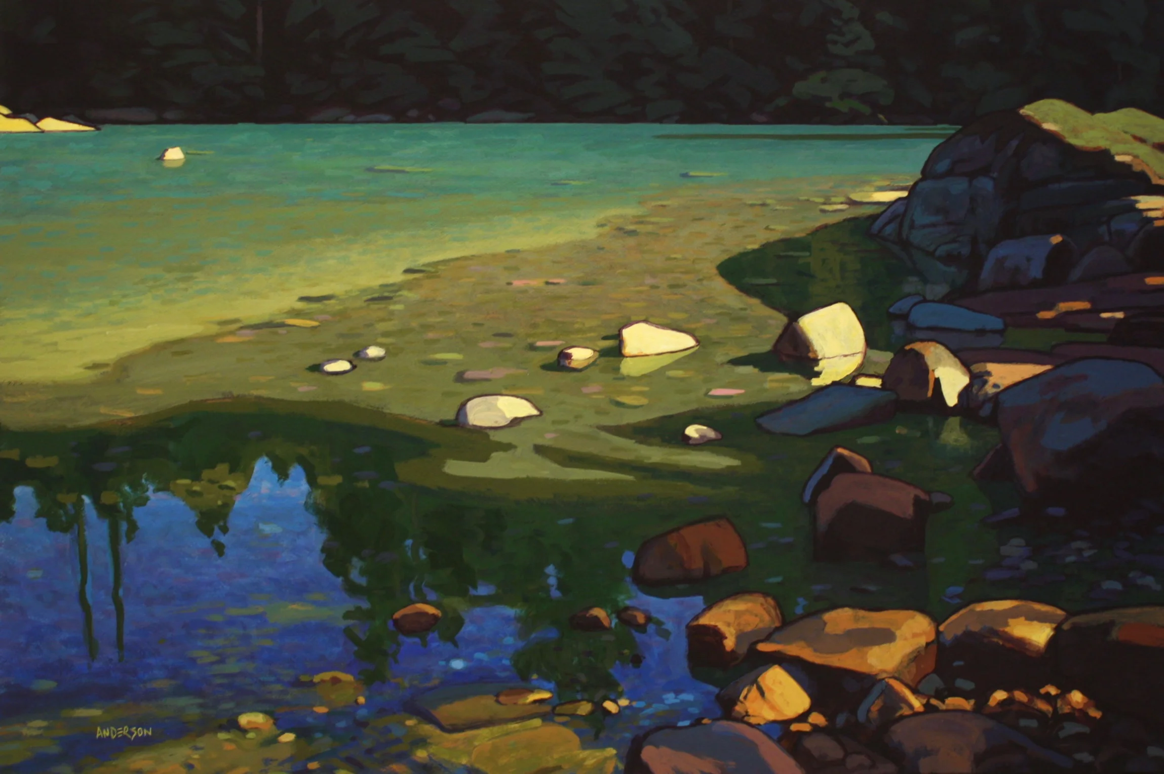 Shallows 24 x 36 Acrylic on Canvas $ 5000