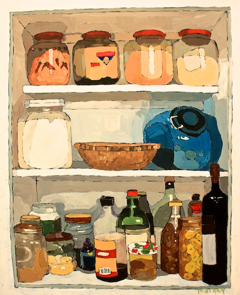 White Shelves 30 x 24 Acrylic on Canvas SOLD