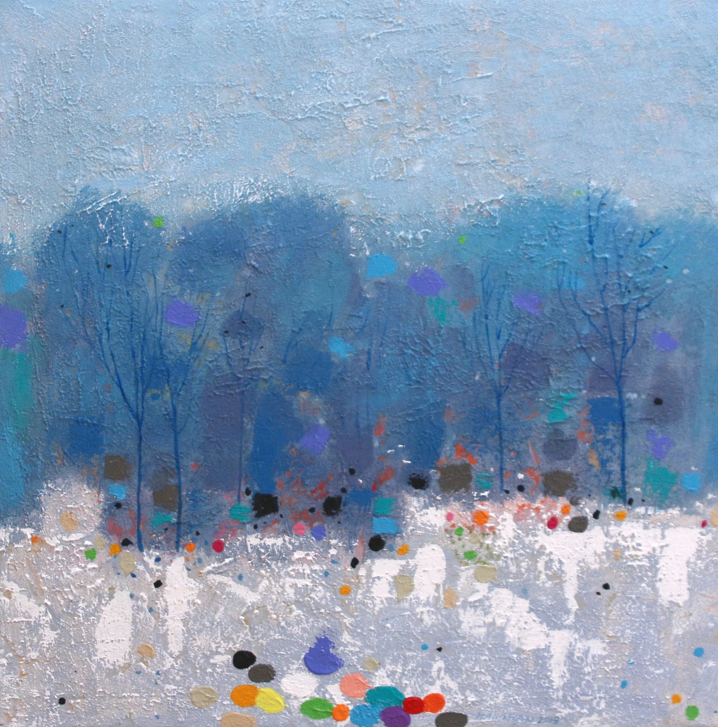 Winter Forest 24 x 24 Acrylic on Canvas SOLD