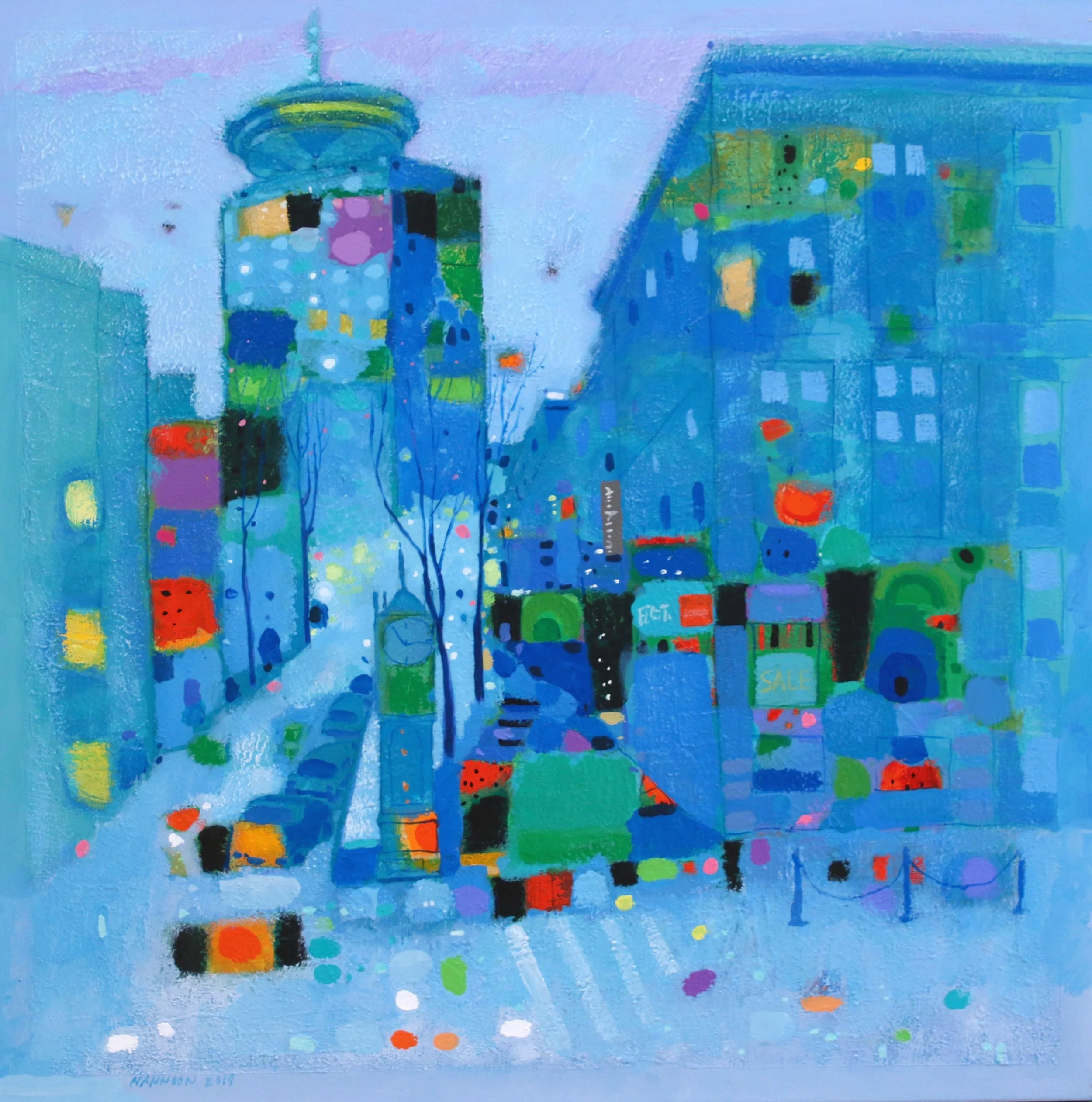 Cambie Street 30 x 30 Acrylic on Canvas $ 2900