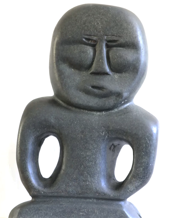  John Tiktak Standing Man 28.5 x 17.3 x 7.1 Inches Stone c. 1970 SOLD 