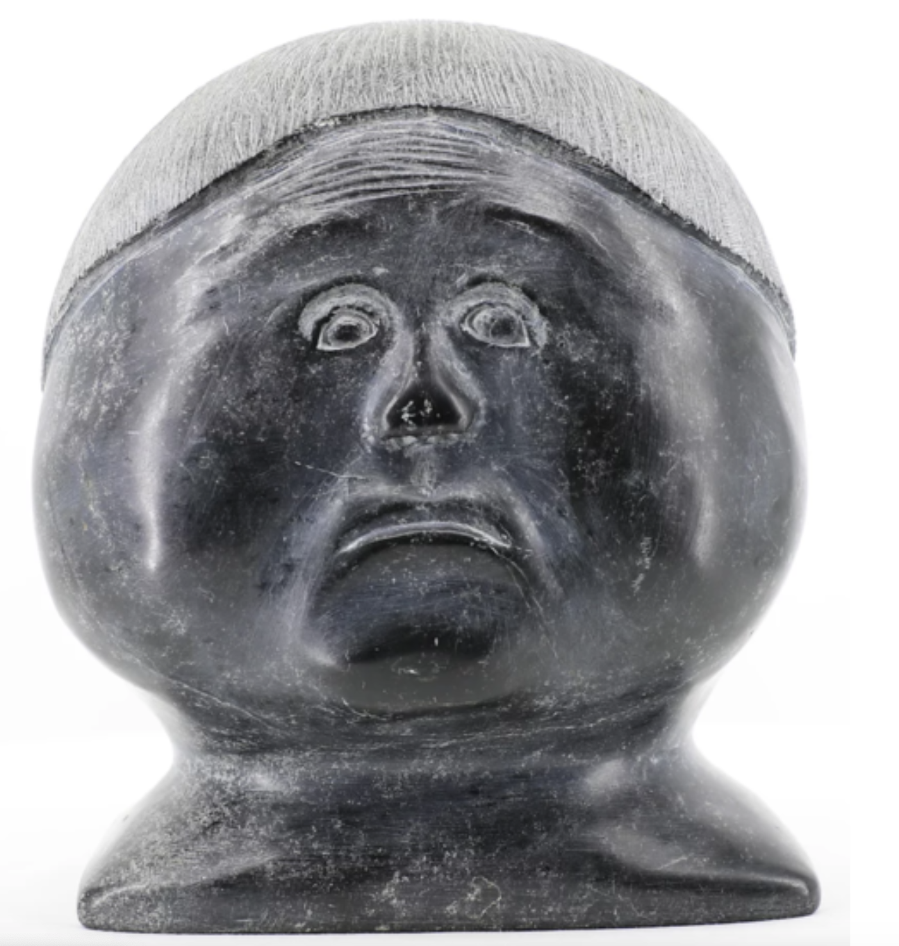  Daniel Simaotik Female Head 7.9 x 7.1 x 7.9 Stone c. 1960 SOLD 