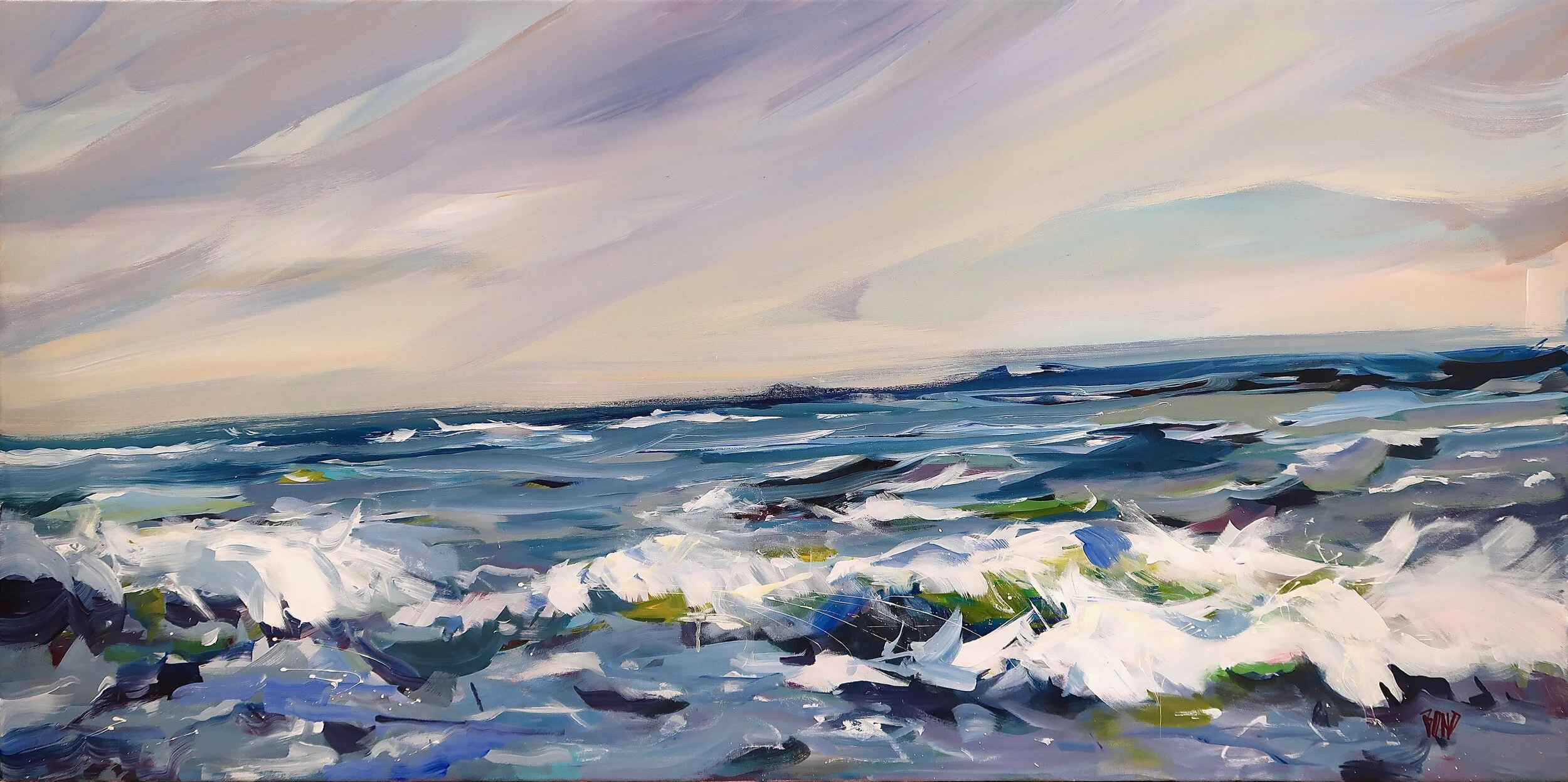 Currents and Tides 30 x 60 Inches Acrylic on Canvas $5275