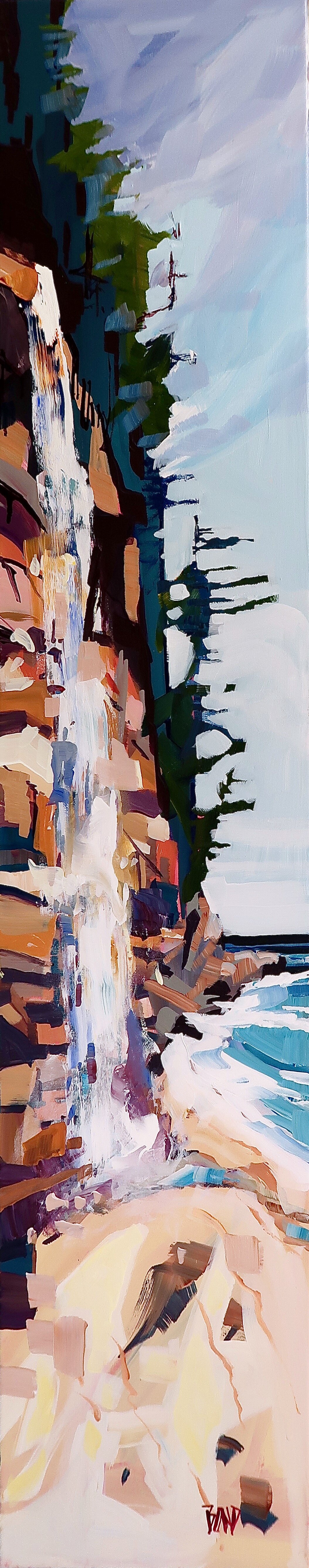 Mystic Beach 60 x 12 Inches Acrylic on Canvas $3200
