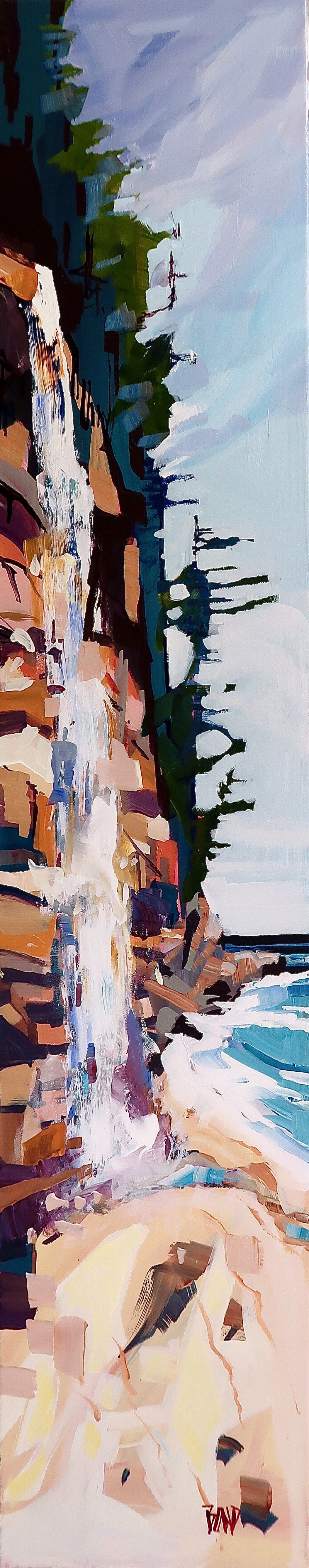 Mystic Beach 60 x 12 Inches Acrylic on Canvas $3200