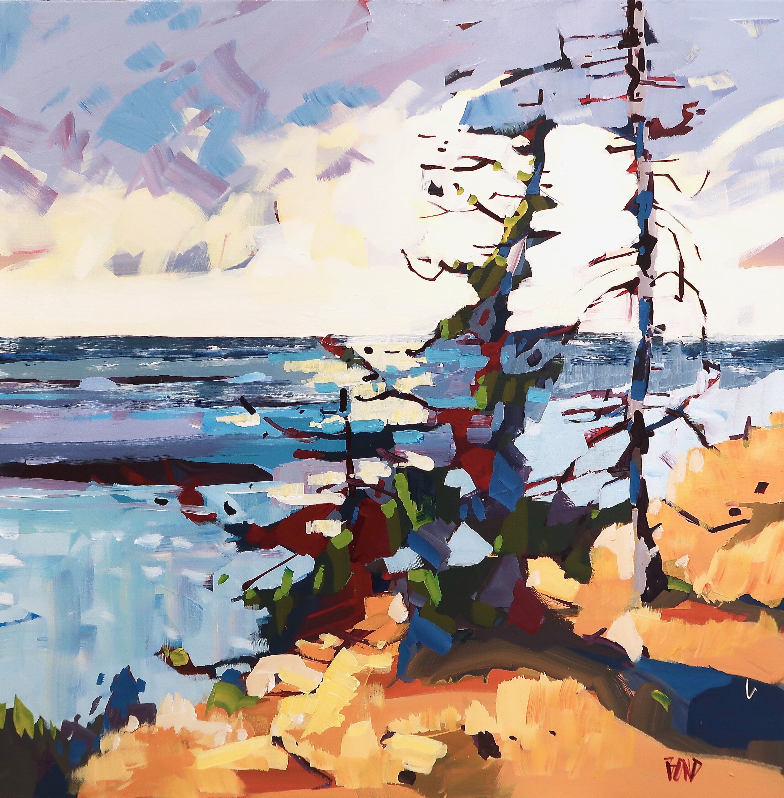 Gulf’s Edge 30 x 30 Inches Acrylic on Canvas $3200
