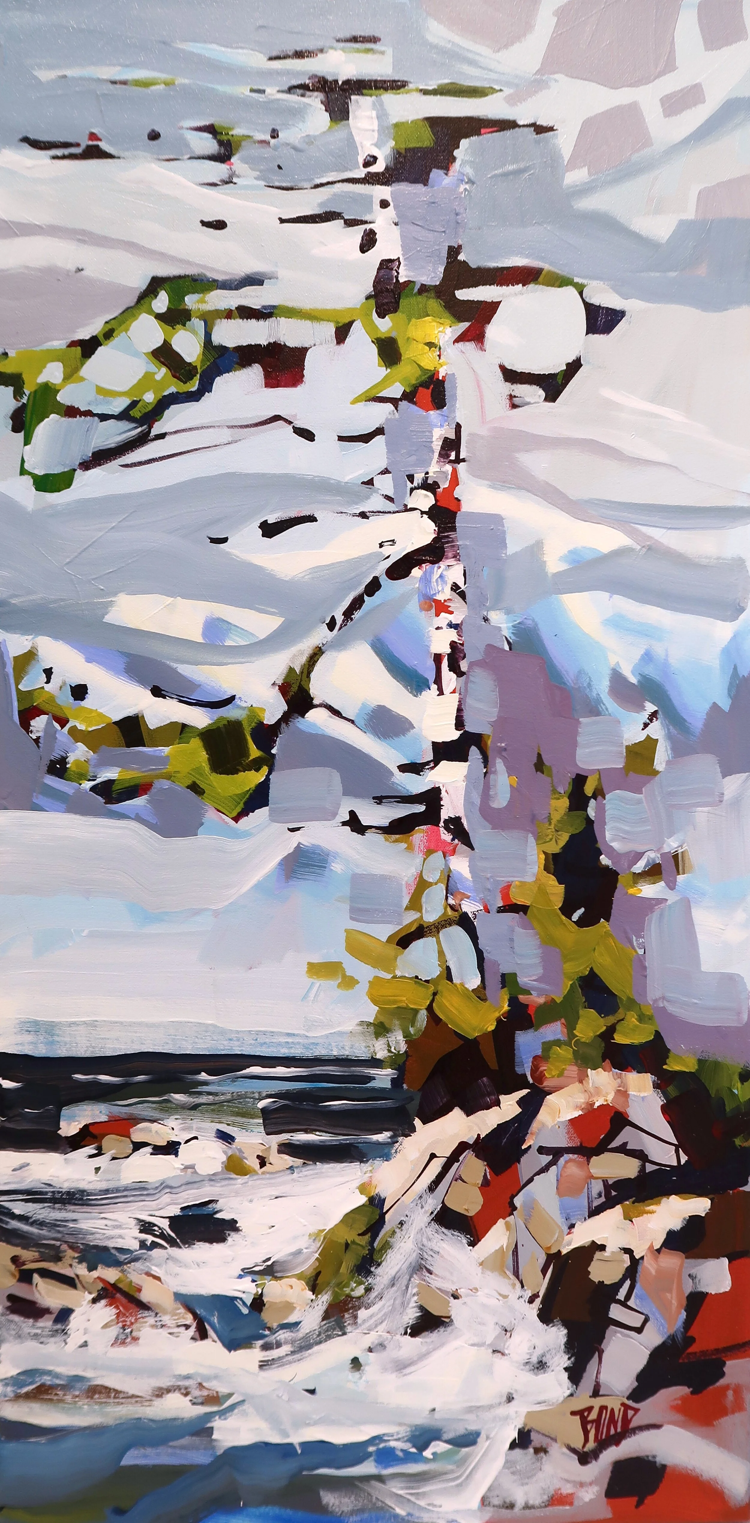 Ocean Sentinel 30 x 15 Inches Acrylic on Canvas $2275