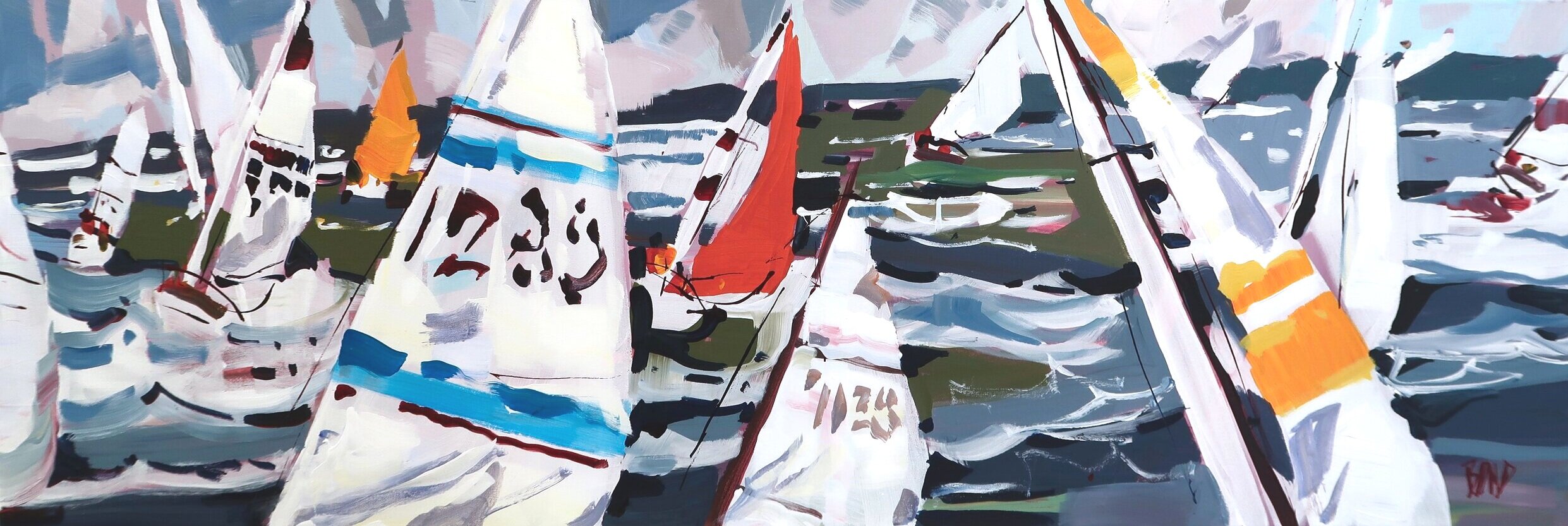 Headwinds 16 x 46 Inches Acrylic on Canvas $3300