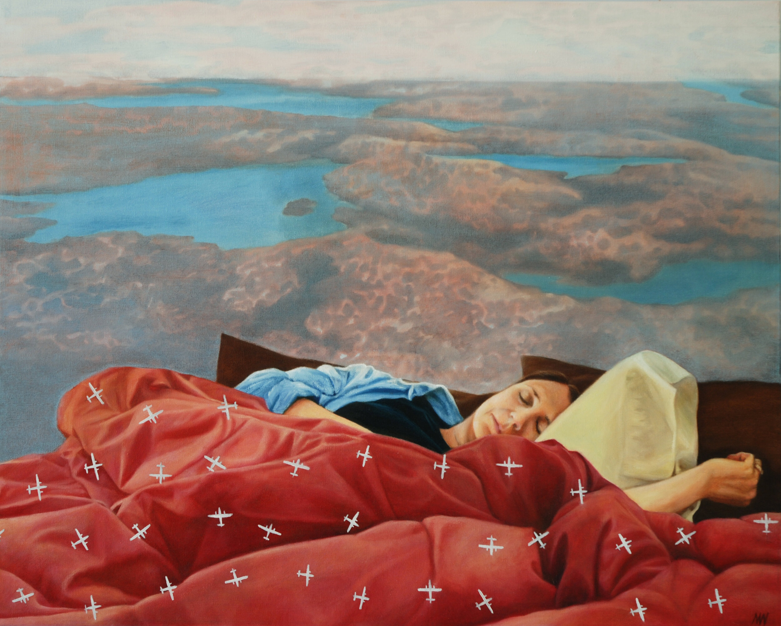 Remembering Flight 24 x 30 Oil on Canvas $ 2900