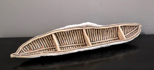 Canoe 3.5 x 19 x 4 Sagger Fired $ 500 